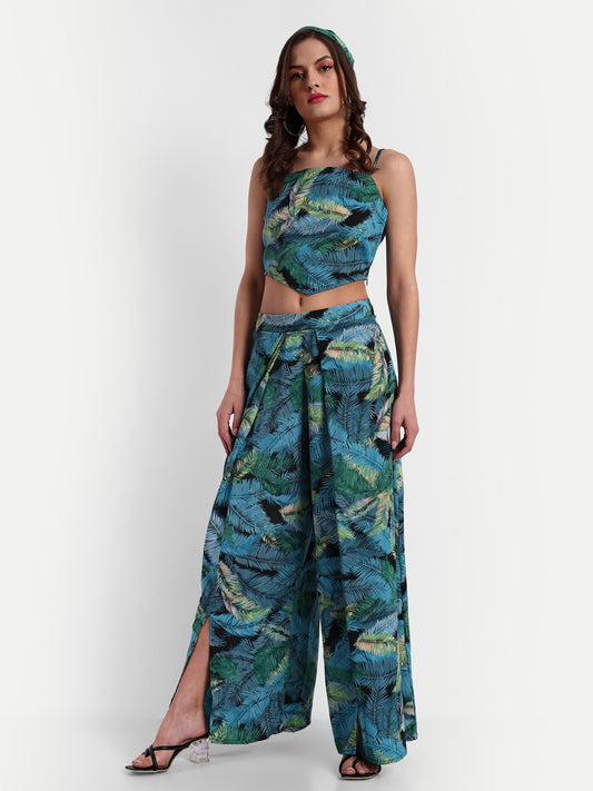 Essque Green Tropical Print Co-Ords Set