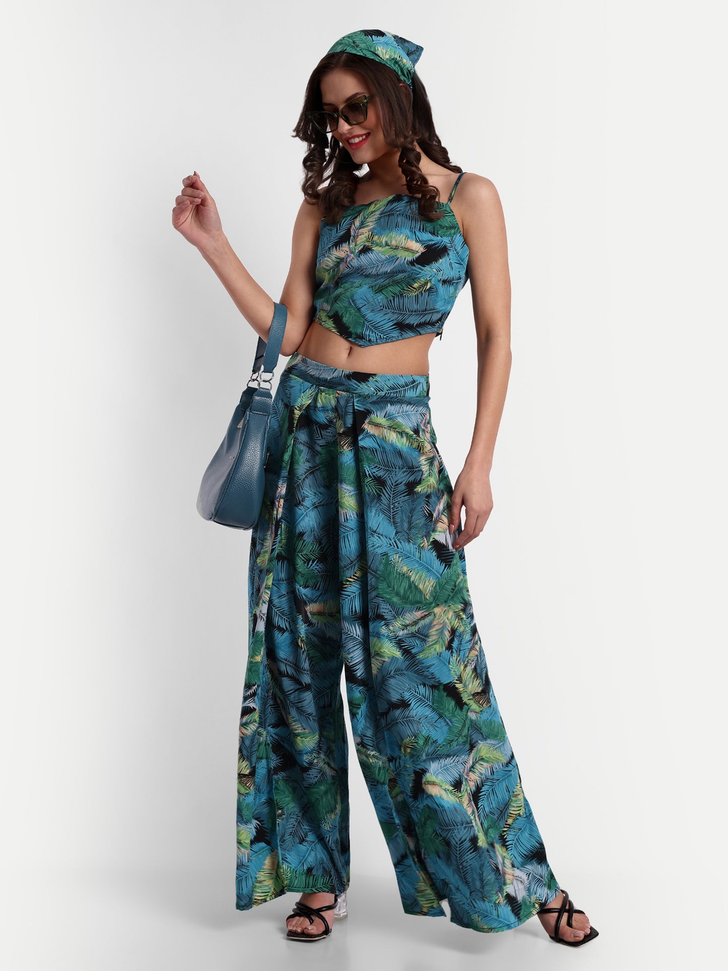 Essque Green Tropical Print Co-Ords Set