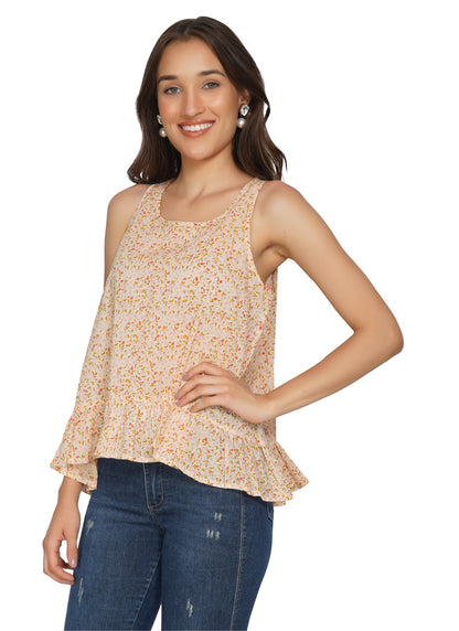 Essque Sleeveless Printed Tank Top - Essque Attire With Attitude