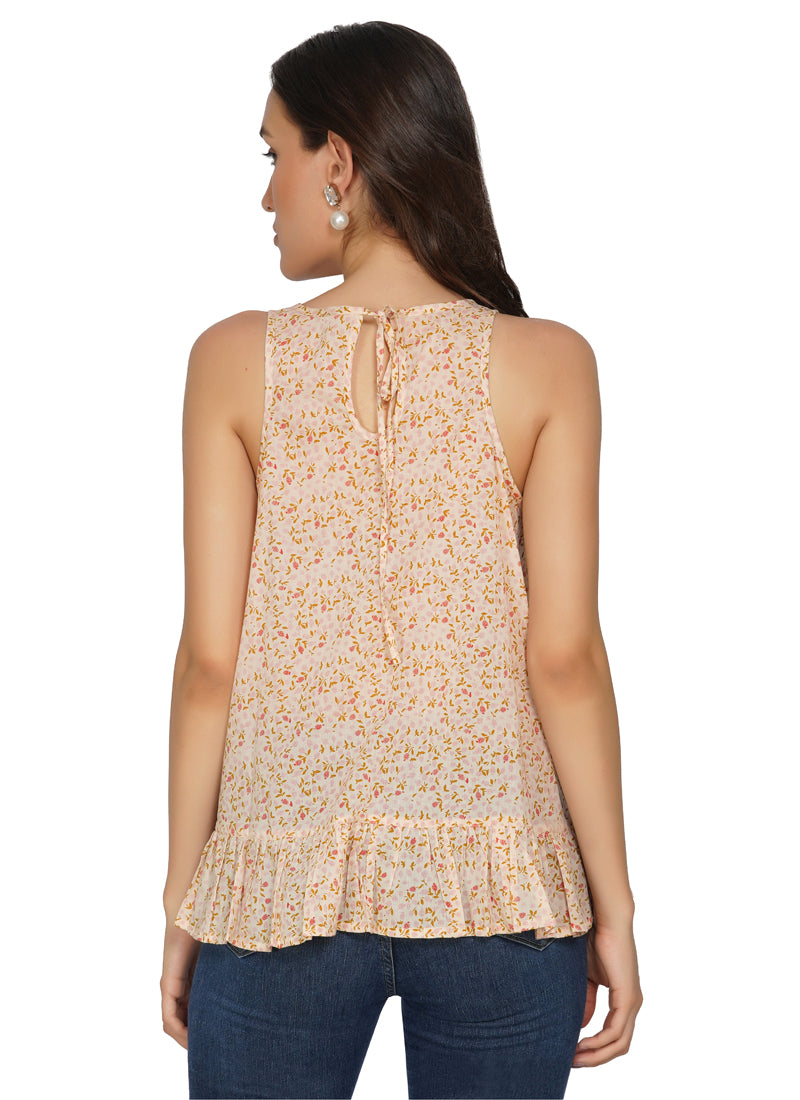 Essque Sleeveless Printed Tank Top - Essque Attire With Attitude